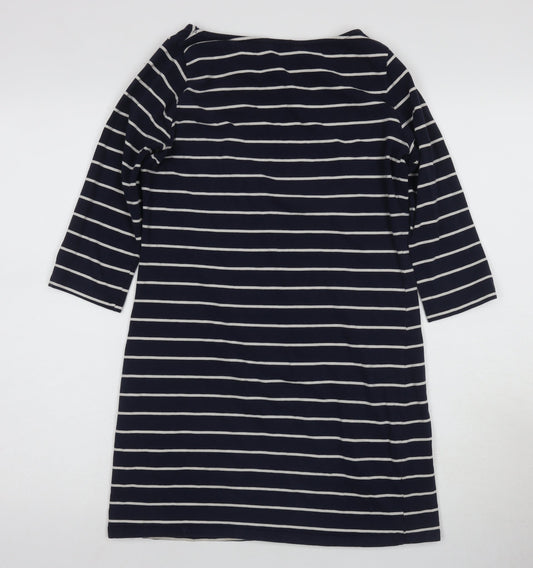 Dorothy Perkins Womens Blue Striped Shift Dress Size 10