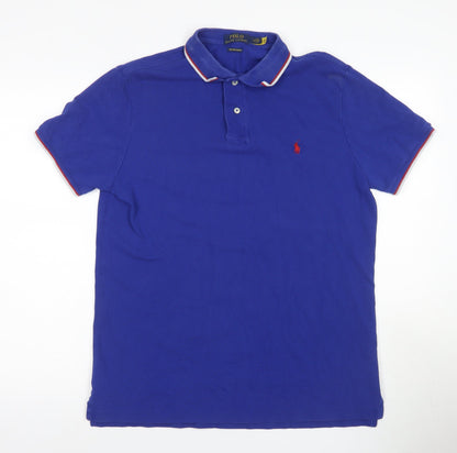 Ralph Lauren Men's Blue Slim Fit Polo Shirt