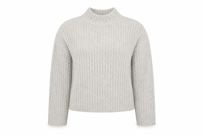 Womens UK Size L Pieces Grey Pullover Jumper