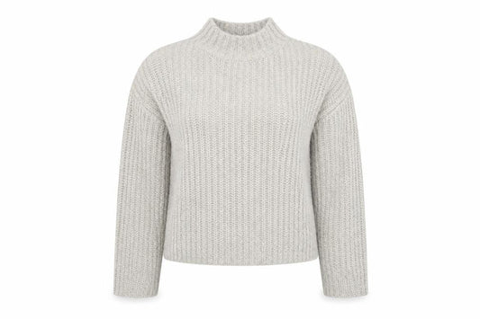 Womens UK Size L Pieces Grey Pullover Jumper