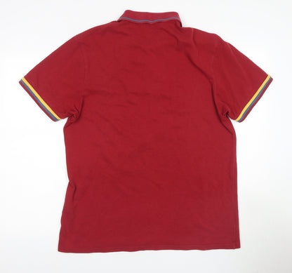 Marks and Spencer Red Men's Medium Polo Shirt