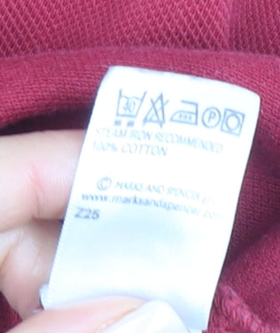 Marks and Spencer Red Men's Medium Polo Shirt