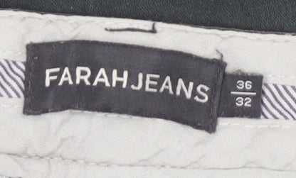 Farah Men's Black Straight Jeans, 36 Waist