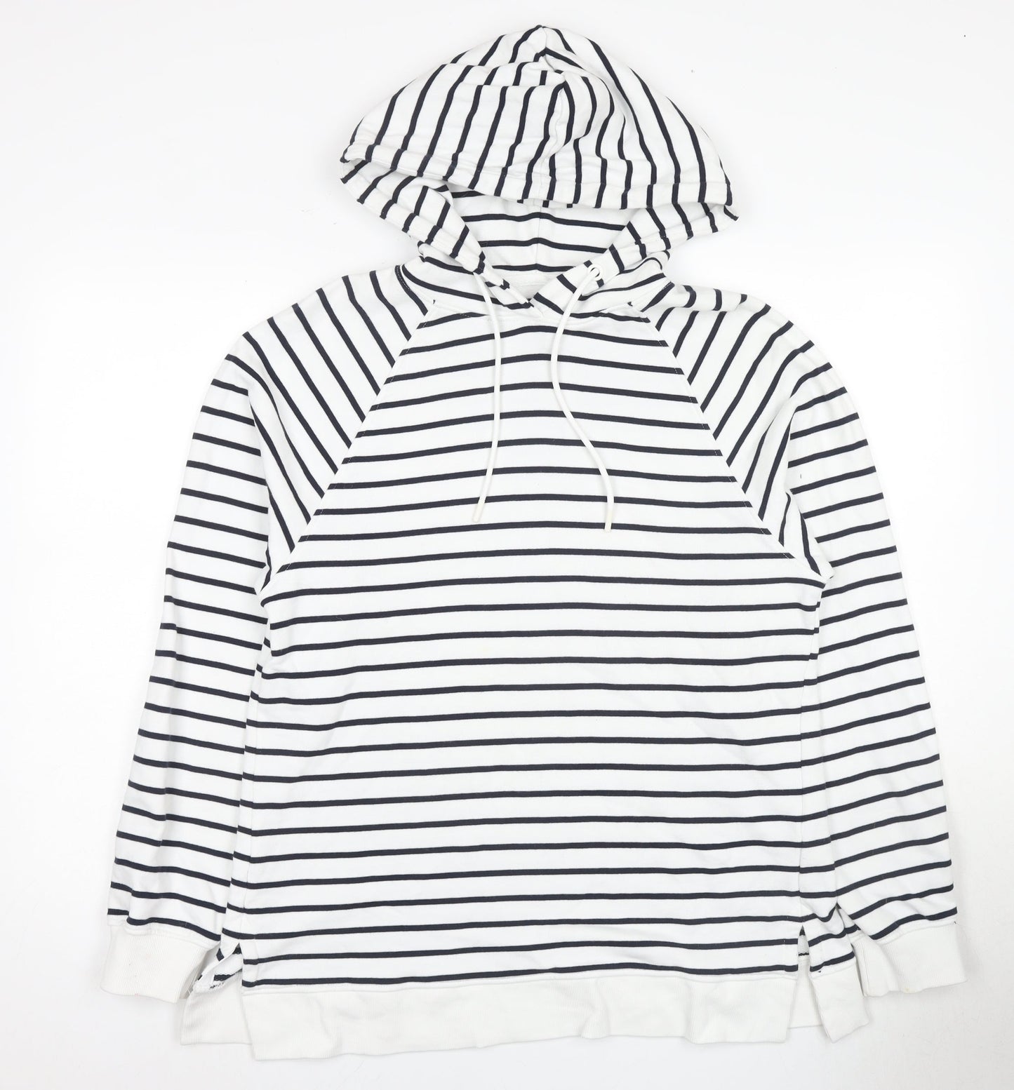 Womens UK Size M Marks and Spencer White Pullover Hoodie