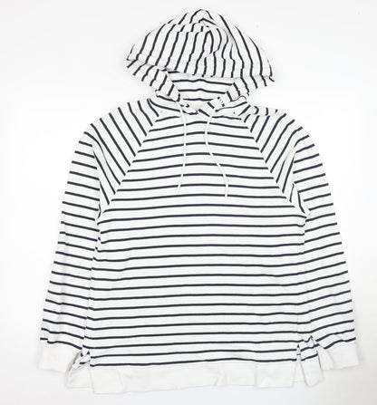 Womens UK Size M Marks and Spencer White Pullover Hoodie