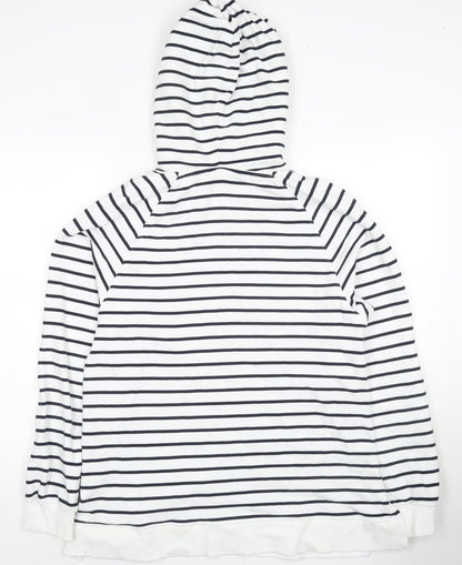 Womens UK Size M Marks and Spencer White Pullover Hoodie