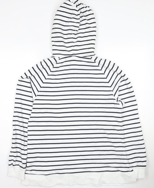 Womens UK Size M Marks and Spencer White Pullover Hoodie