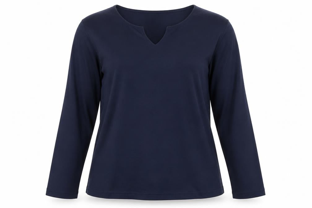Womens UK Size L Damart Blue Basic T-Shirt