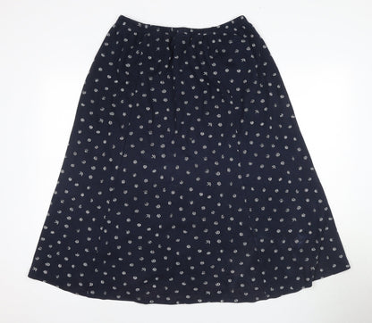 Damart Women's Blue A-Line Long Skirt