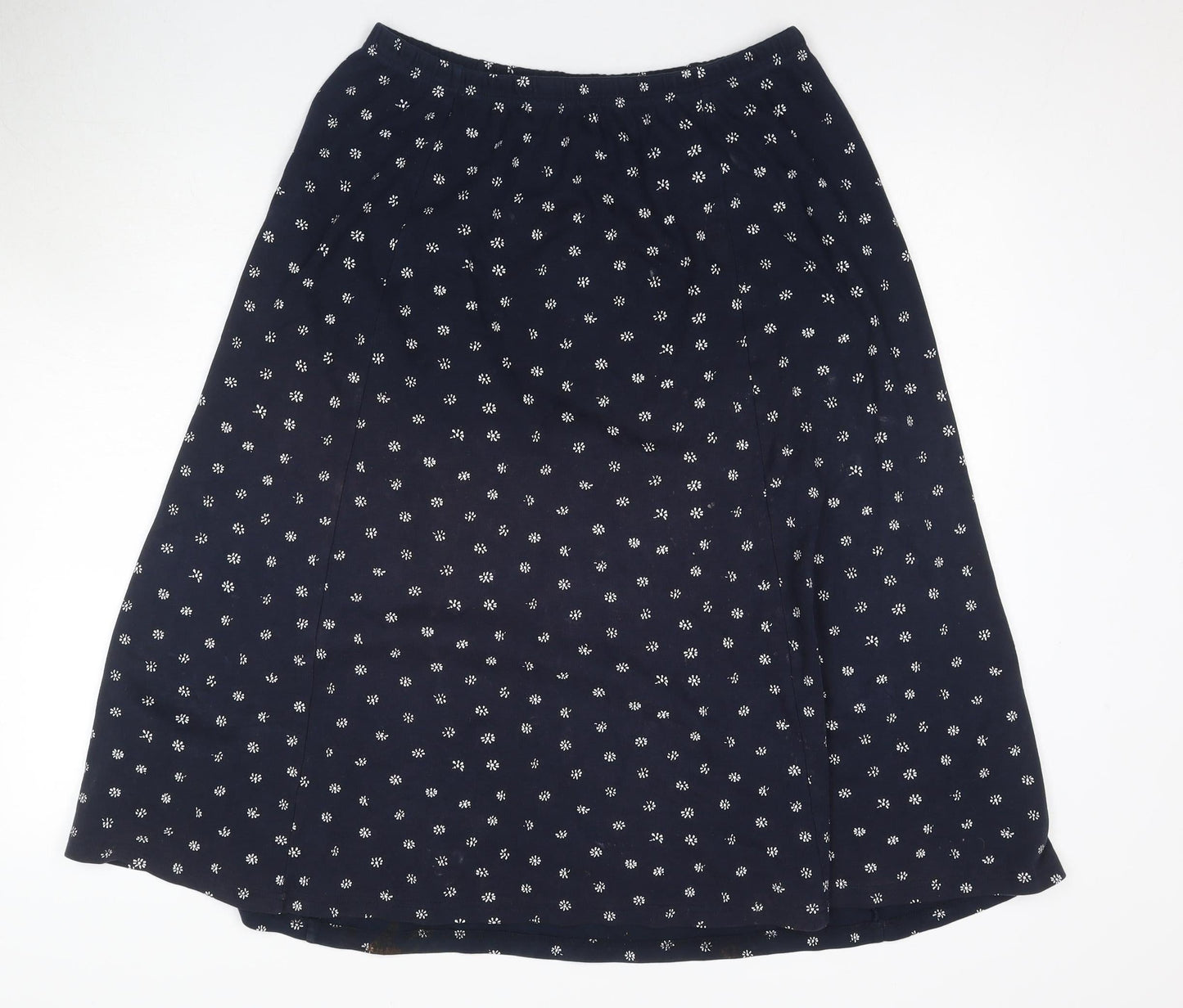 Damart Women's Blue A-Line Long Skirt