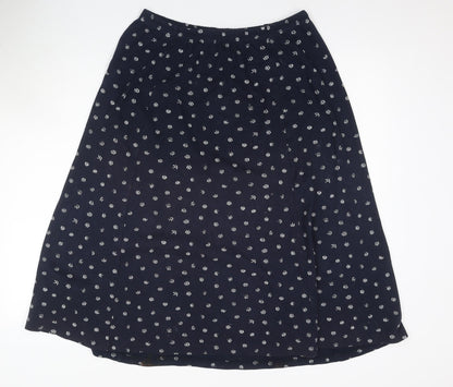 Damart Women's Blue A-Line Long Skirt