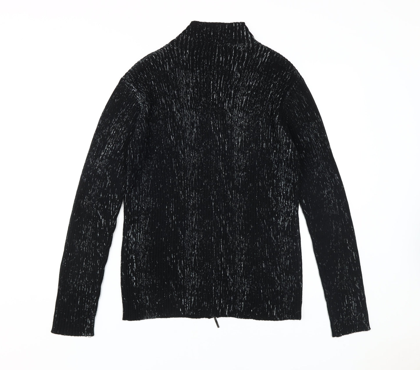 Petroleum Men's Black Full Zip Jumper, Size L