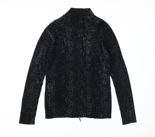 Petroleum Men's Black Full Zip Jumper, Size L