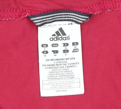 Adidas Women's Pink V-Neck Tank - Size 6