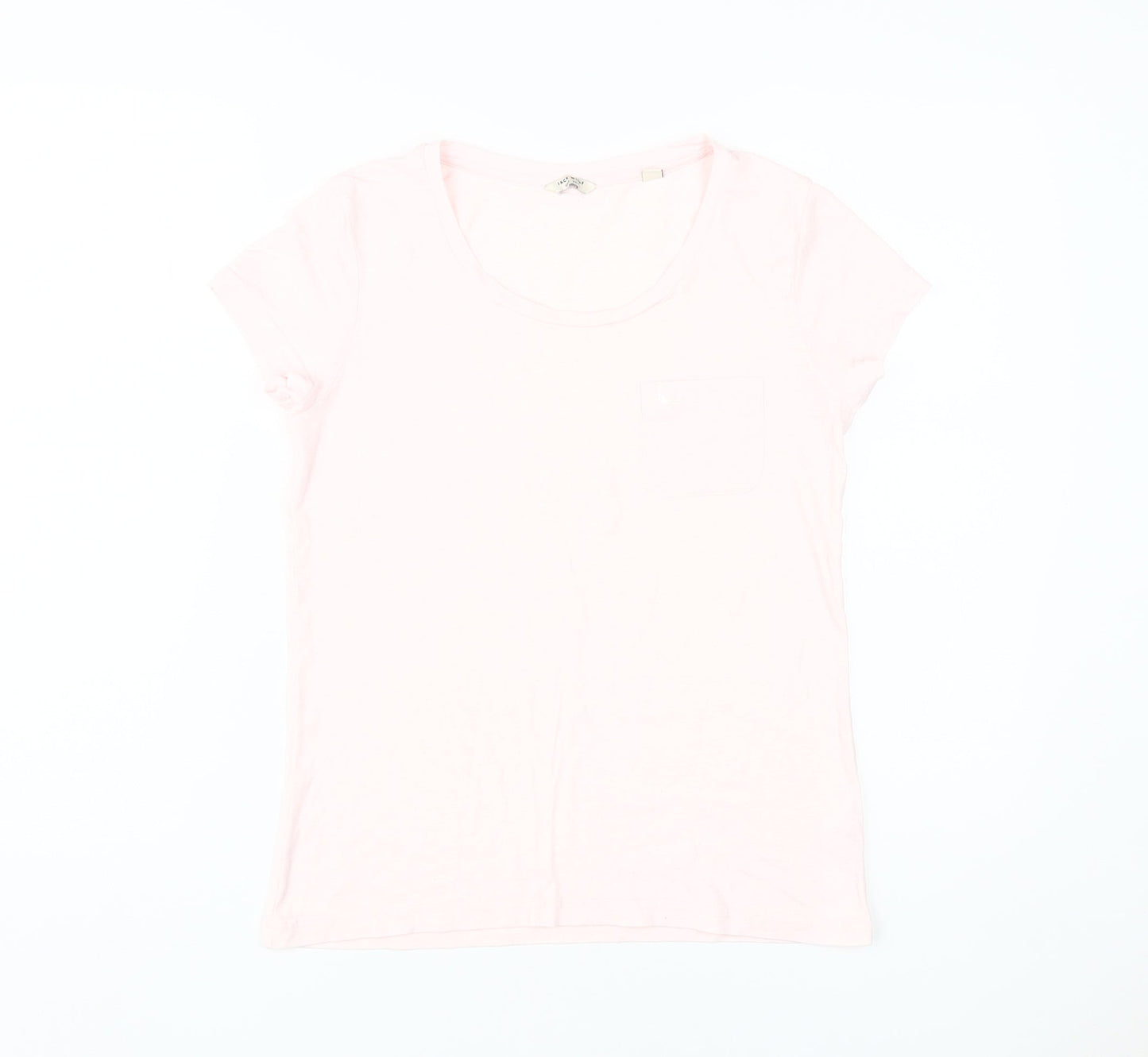 Womens UK Size 8 Jack Wills Pink Basic T-Shirt