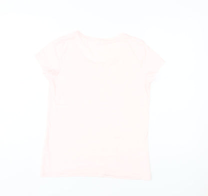 Womens UK Size 8 Jack Wills Pink Basic T-Shirt