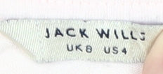 Womens UK Size 8 Jack Wills Pink Basic T-Shirt