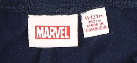 Marvel Boys Blue Jogger Trousers, 11-12 Years, Comics, Elastic Waist