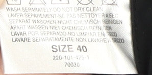 4YOU Men's Black Regular Fit Overcoat Size 40