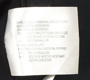 4YOU Men's Black Regular Fit Overcoat Size 40