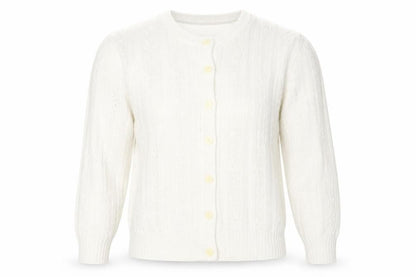 Womens UK Size 12-14 St Michael White Cardigan Jumper