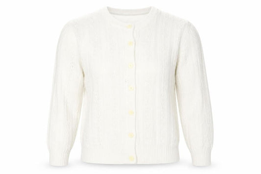 Womens UK Size 12-14 St Michael White Cardigan Jumper