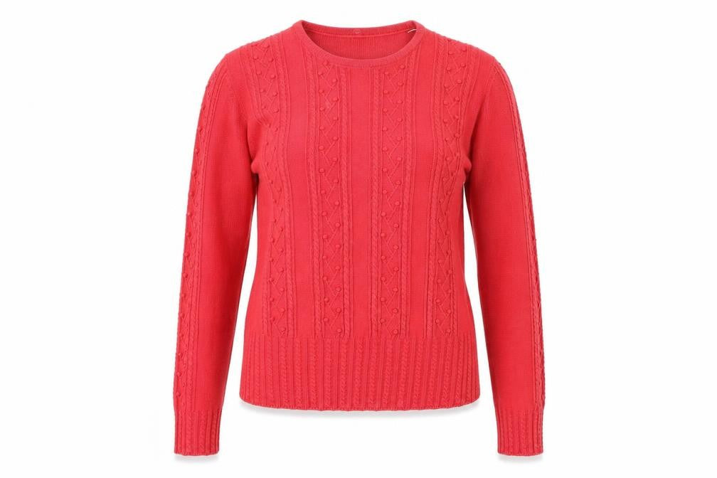 Womens UK Size S Country Casuals Red Pullover Jumper