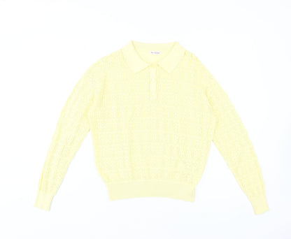 Womens UK Size 12 ANNE WEYBURN Yellow Pullover Jumper