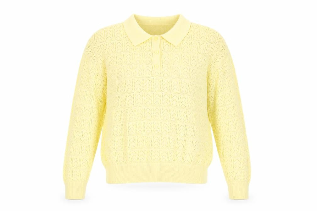 Womens UK Size 12 ANNE WEYBURN Yellow Pullover Jumper
