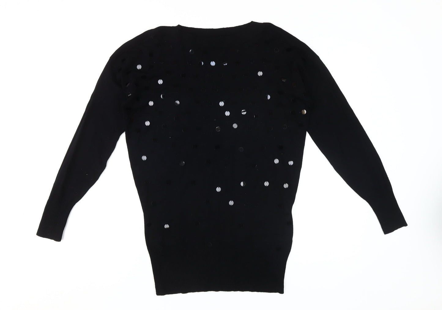 Womens UK Size M Wallis Black Pullover Jumper