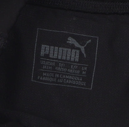 Puma Women's Black Track Pants M - Athletic Fit