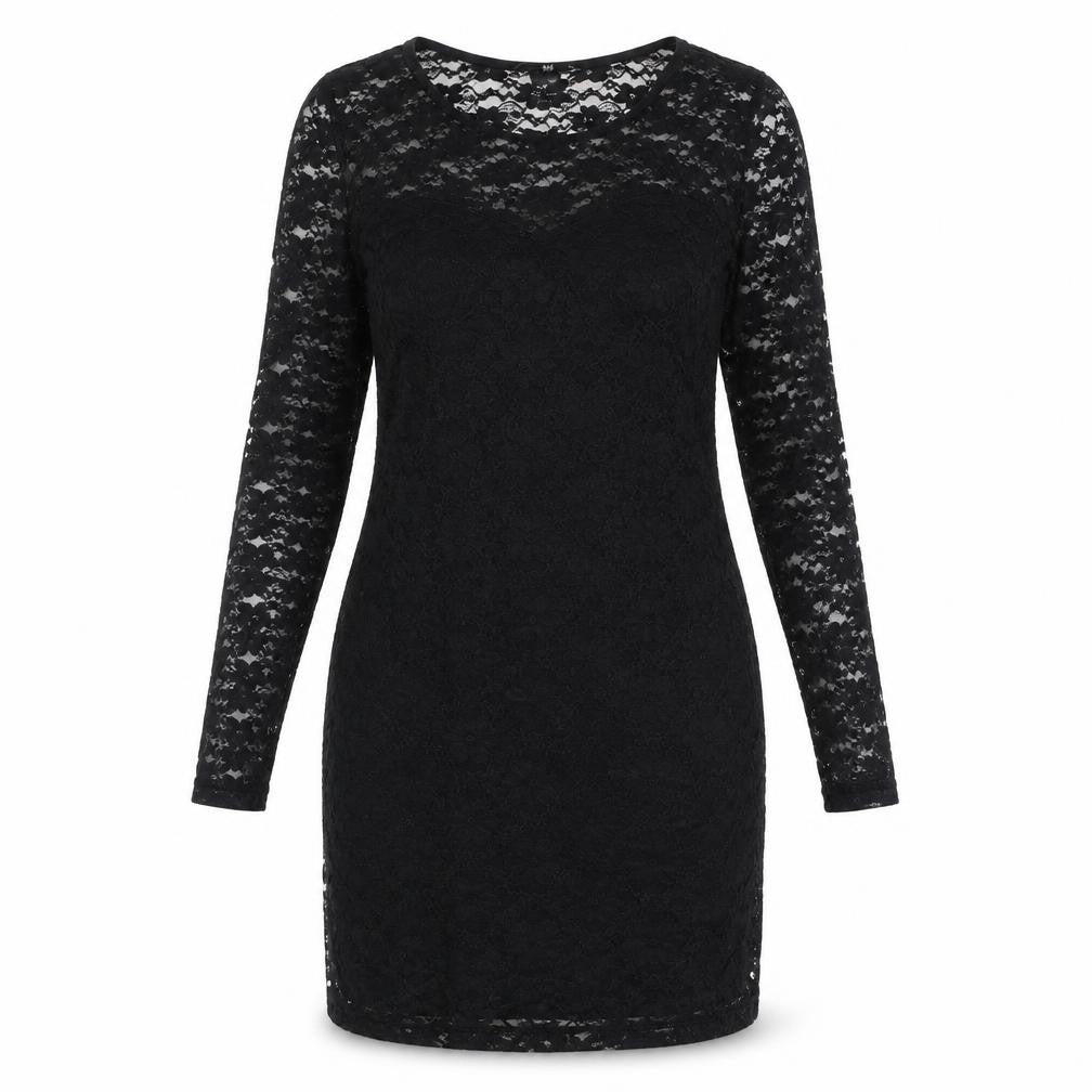H&M Women's Black Lace Sheath Dress L
