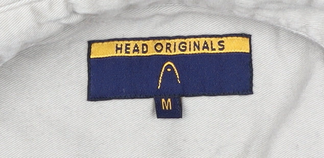 Head Originals Men's Beige Medium Button-Up Shirt