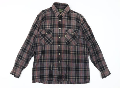 Champion Men's Multicoloured Plaid Shirt Size L