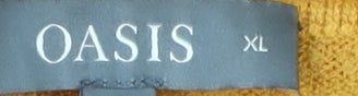 Oasis Women's Yellow XL Pullover Jumper
