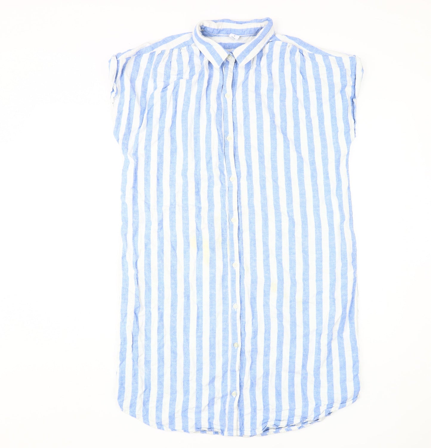 Old Navy Women's Blue Striped Shirt Dress L