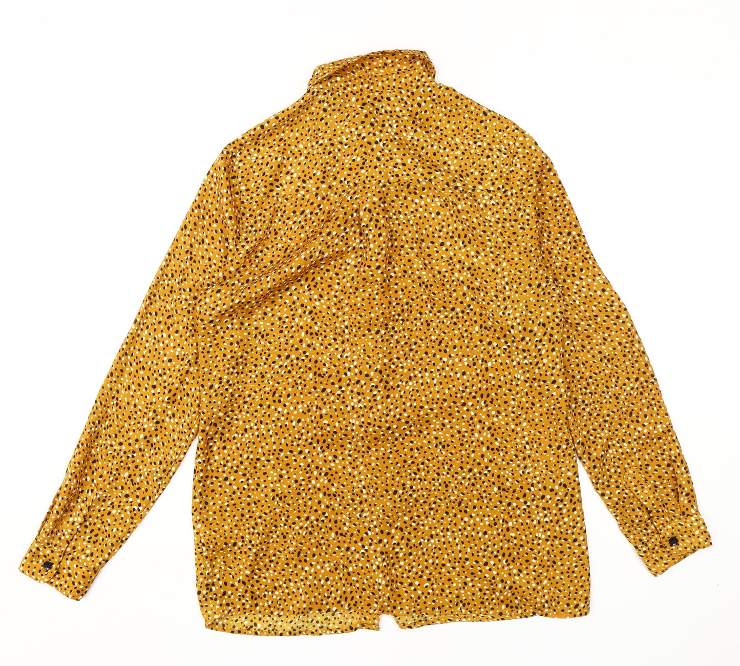 Womens UK Size 10 New Look Orange  Button-Up