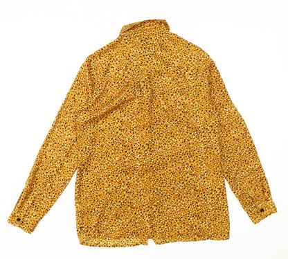 Womens UK Size 10 New Look Orange  Button-Up