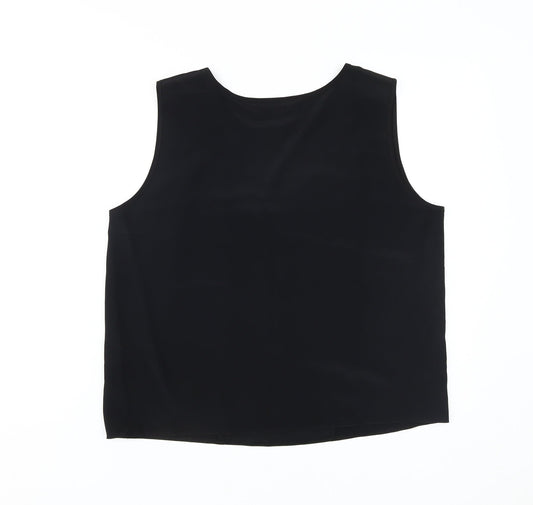 House of Fraser Women’s Black Tank Top Size 16