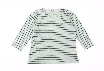 Womens UK Size 12 Crew Clothing Co. Blue Jersey T-Shirt