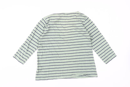 Womens UK Size 12 Crew Clothing Co. Blue Jersey T-Shirt