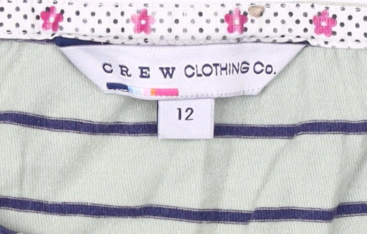 Womens UK Size 12 Crew Clothing Co. Blue Jersey T-Shirt