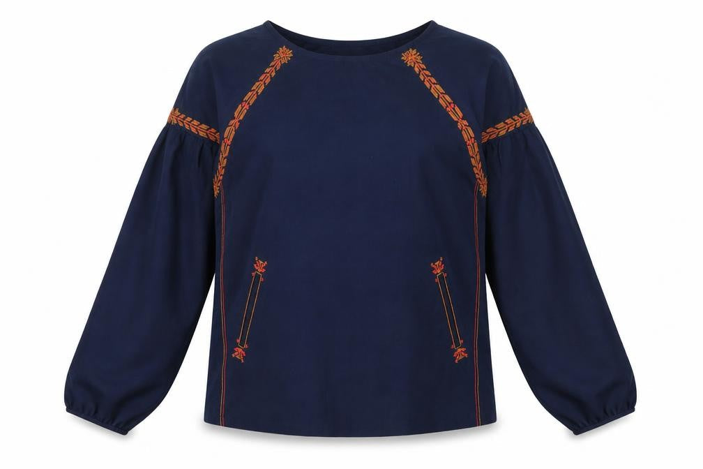 Womens UK Size S Grace & Mila Blue  Blouse
