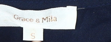 Womens UK Size S Grace & Mila Blue  Blouse