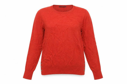 Womens UK Size S Ann Taylor Red Pullover Jumper