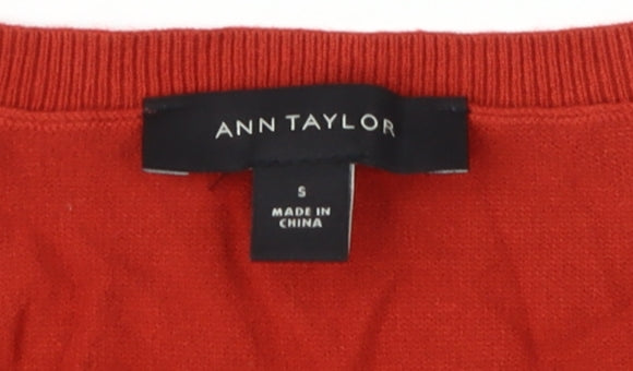 Ann Taylor Women's Red Pullover Jumper, Size S