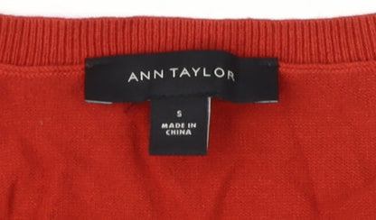 Ann Taylor Women's Red Pullover Jumper, Size S