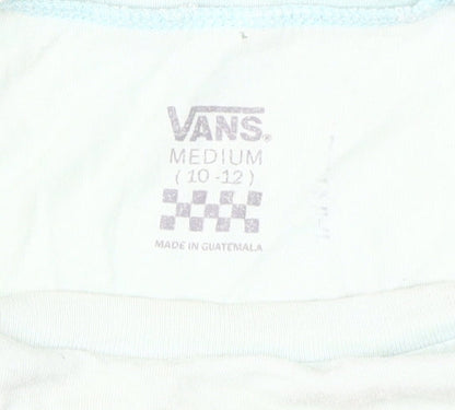 Vans Unisex White T-Shirt, Medium, Casual Basic