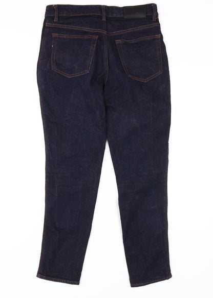 Erdem Women's Blue Straight-Leg Jeans Size 8