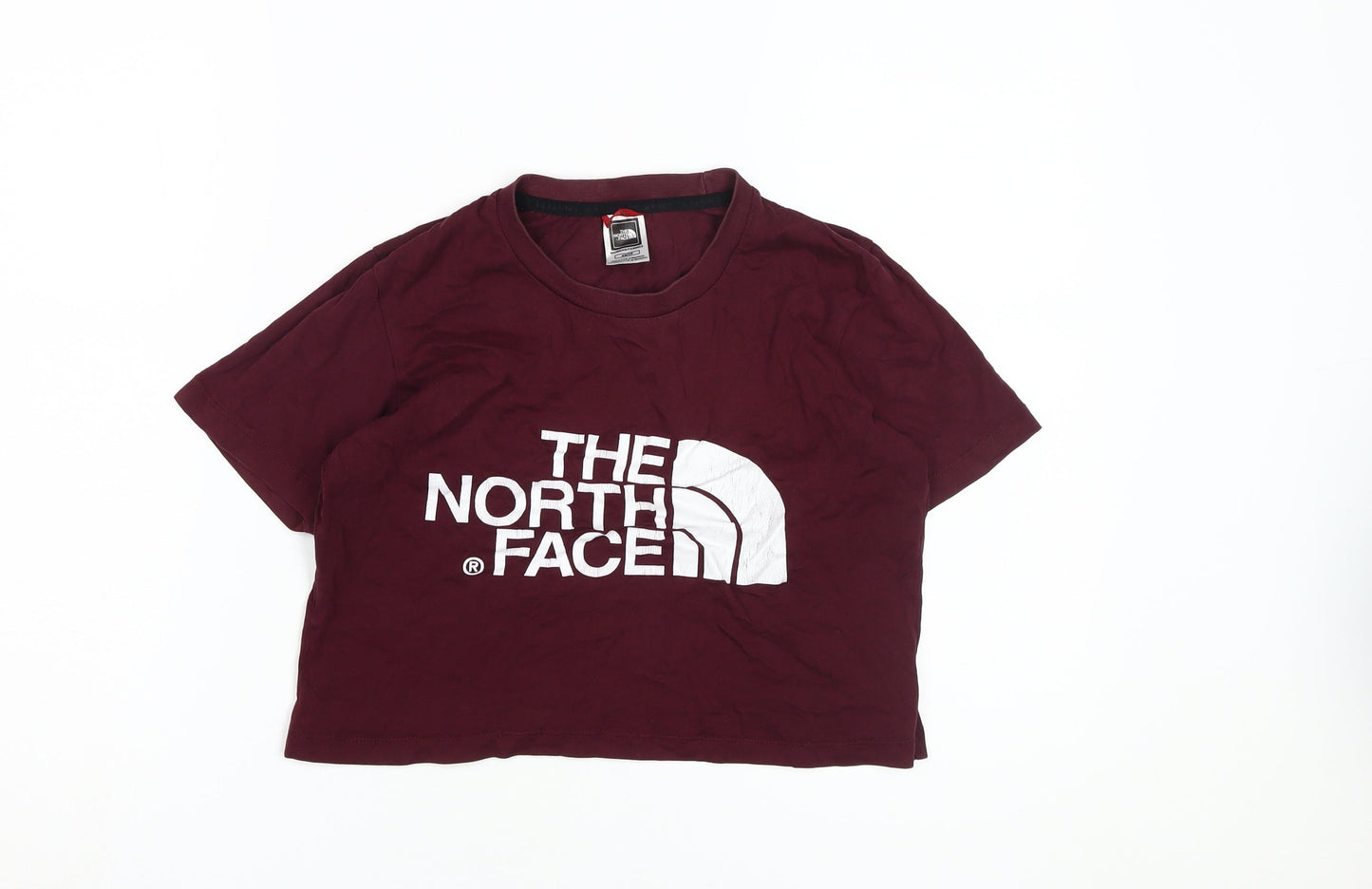 Womens UK Size XS The North Face Red Cropped T-Shirt